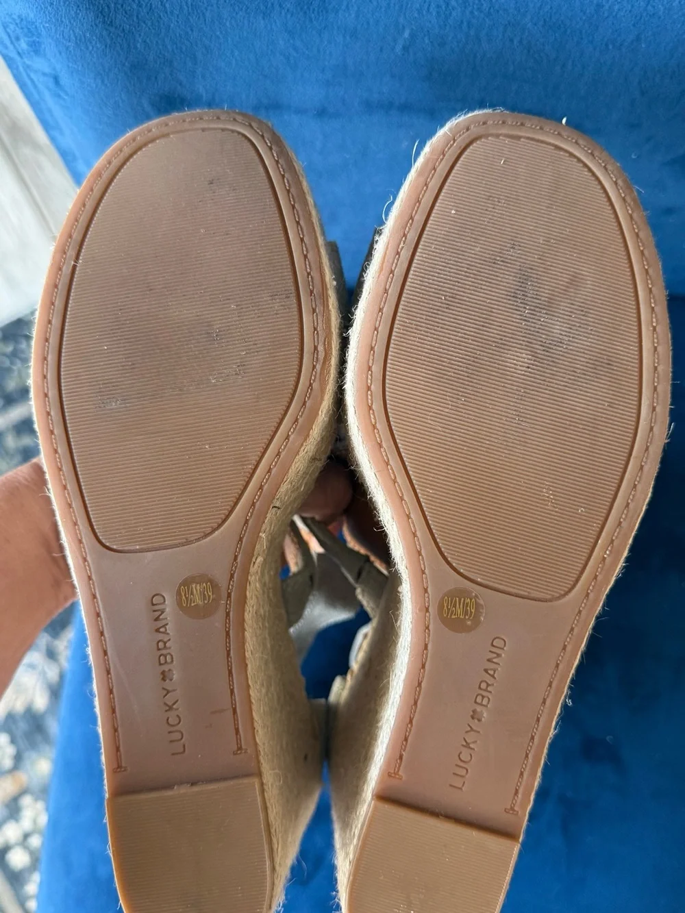 Lucky Brand suede straps